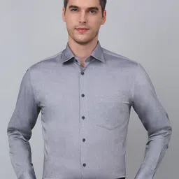 Cantabil Men Solid Opaque Formal Shirt-image-64