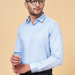 Peregrine by Pantaloons Micro Checked Slim Fit Formal Shirt-image-18