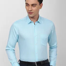 Peter England Men Pure Cotton Slim Fit Opaque Formal Shirt-image-92
