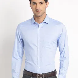 Turtle Modern Slim Fit Cotton Formal Shirt-image-69