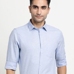 Turtle Modern Slim Fit Pure Cotton Formal Shirt-image-97