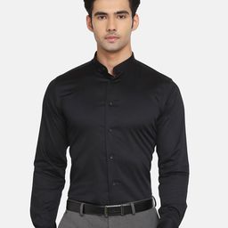 Blackberrys Slim Fit Mandarin Collar Formal Shirt-image-56