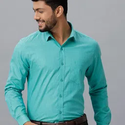 Ramraj Smart Fit Spread Collar Formal Pure Cotton Shirt-image-44
