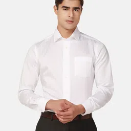 Blackberrys India Slim Spread Collar Pure Cotton Slim Fit Formal Shirt-picture-22