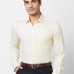 Park Avenue Slim Fit Textured Cotton Formal Shirt-image-89
