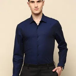 INVICTUS Standard Conversational Printed Cotton Spread Collar Slim Fit Opaque Formal Shirt-picture-49