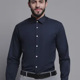 Cantabil Comfort Spread Collar Cotton Formal Shirt-image-95