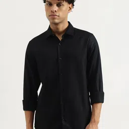 United Colors of Benetton Men Spread Collar Textured Cotton Casual Shirt-picture-12