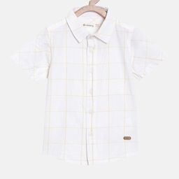 Nuberry Boys White Checked Casual Shirt-picture-40