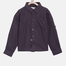 Nuberry Boys Multicoloured Checked Casual Shirt-picture-15