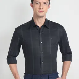Arrow New York Checked Slim Fit Pure Cotton Formal Shirt-picture-25