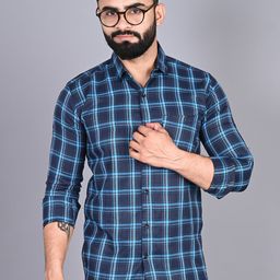 FUBAR Tartan Checks Slim Fit Opaque Casual Shirt-picture-34