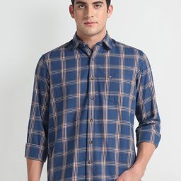 Arrow Sport Men Slim Fit Opaque Checked Casual Shirt-picture-26
