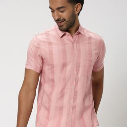 Mufti Slim Fit Vertical Striped Pure Cotton Casual Shirt-picture-18