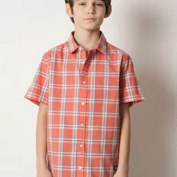 Jack & Jones Junior Boys Tartan Checked Pure Cotton Casual Shirt-image-29