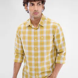 SPYKAR Men Slim Fit Checked Casual Shirt-image-65