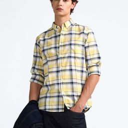 Flying Machine Slim Fit Tartan Checked Button-Down Collar Long Sleeves Cotton Casual Shirt-picture-47