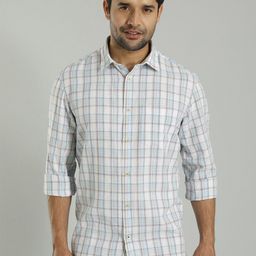Indian Terrain India Slim Fit Tartan Checked Cotton Opaque Casual Shirt-picture-0