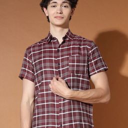 BAESD Standard Tartan Checked Casual Shirt-image-14