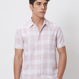 Mufti Buffalo Checked Slim Fit Cotton Casual Shirt-image-42
