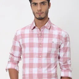 Mufti Slim Fit Buffalo Checked Cotton Casual Shirt-picture-7
