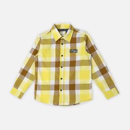 Pepe Jeans Taft Boys Spread Collar Twill Checked Pure Cotton Casual Shirt-image-44