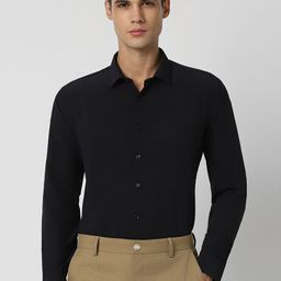 Van Heusen Slim Fit Checked Formal Shirt-image-96