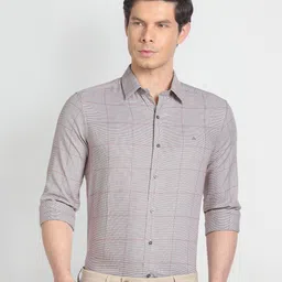 Arrow New York Ditsy Micro Printed Slim Fit Formal Shirt-image-8