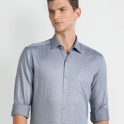 Arrow Grid Tattersall Checks Slim Fit Formal Shirt-85