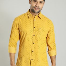Indian Terrain Cotton Spread Collar Tailored Fit Casual Shirt-image-28