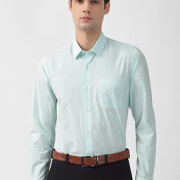 Peter England Slim Fit Geometric Printed Formal Shirt-image-27