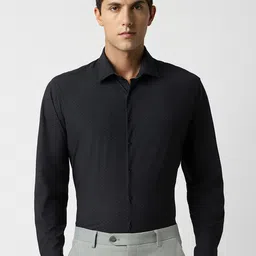 Van Heusen Slim Fit Micro Ditsy Printed Formal Shirt-image-79