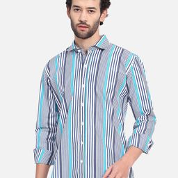 DEZANO Premium Vertical Striped Cotton Casual Shirt-image-73