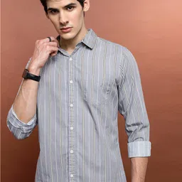 KETCH Slim Fit Horizontal Striped Casual Shirt-image-91