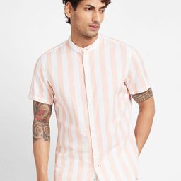 Being Human Men Slim Fit Opaque Striped Casual Shirt-picture-25