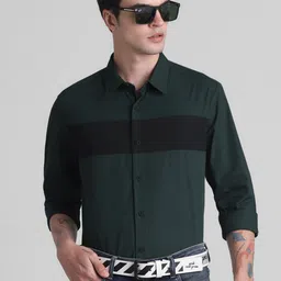 Jack & Jones Slim Fit Opaque Pure Cotton Casual Shirt-image-60