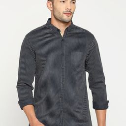 SPYKAR Slim Fit Striped Cotton Casual Shirt-image-46