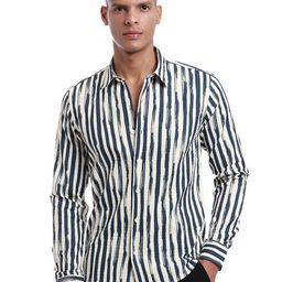 Banana Club Classic Slim Fit Striped Casual Shirt-picture-49