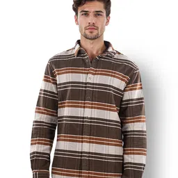 Celio Men Classic Multi Stripes Opaque Striped Casual Shirt-image-14