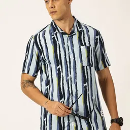 Thomas Scott Smart Opaque Striped Casual Shirt-image-97