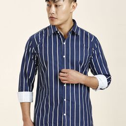 TRYBUY.IN Men Standard Opaque Striped Casual Shirt-image-81