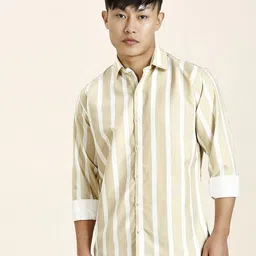 TRYBUY.IN Men Standard Opaque Striped Casual Shirt-picture-7