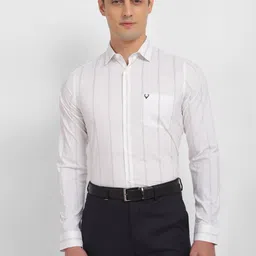 Allen Solly Vertical Striped Slim Fit Formal Shirt-image-81