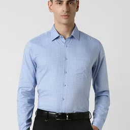 Van Heusen Men Spread Collar Micro Ditsy Printed Cotton Slim Fit Formal Shirt-image-60