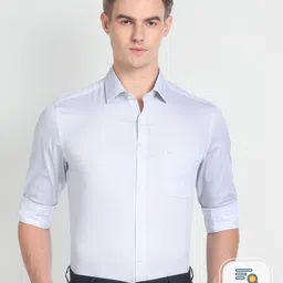Arrow Micro Ditsy Slim Fit Opaque Formal Shirt-picture-45