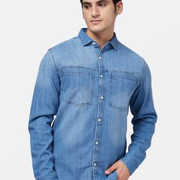 SF JEANS by Pantaloons Faded Slim Fit Casual Cotton Shirt-image-31