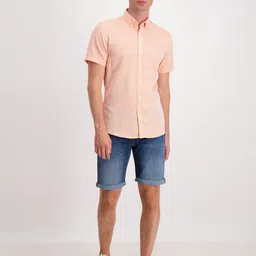 LINDBERGH Men Peach-Coloured Slim Fit Casual Shirt-picture-21