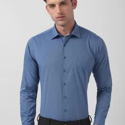 Van Heusen Slim Fit Spread Collar Long Sleeves Cotton Formal Shirt-picture-4