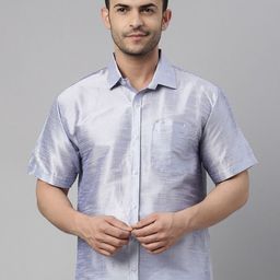 VASTRAMAY Men Premium Silk Casual Shirt-image-89
