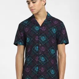 Jack & Jones Spread Collar Printed Casual Shirt-picture-22